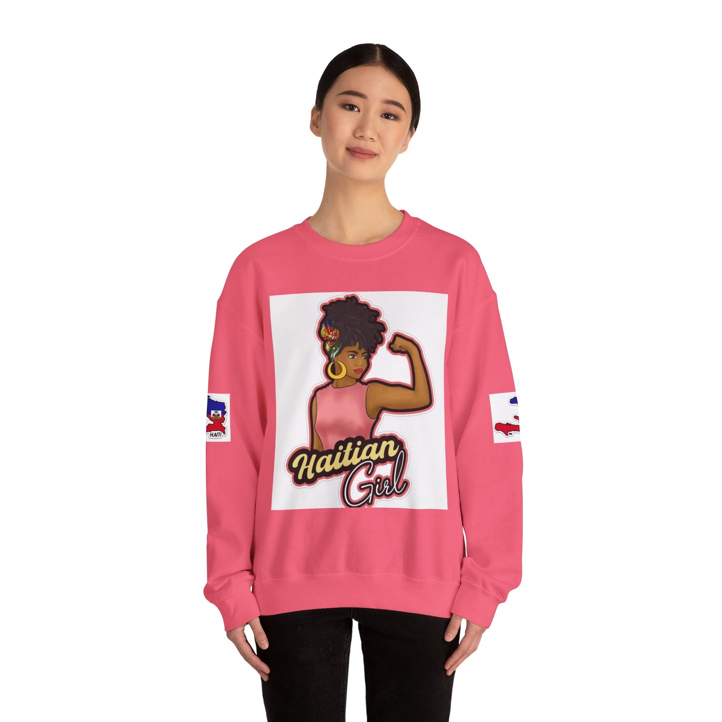 Haitian Girl Crewneck Sweatshirt - Embrace Culture