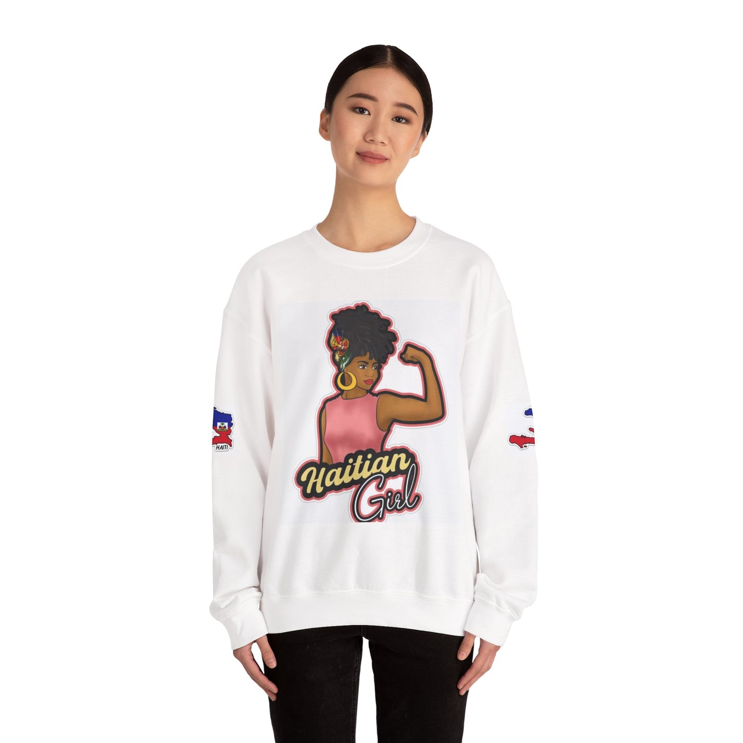 Haitian Girl Crewneck Sweatshirt - Embrace Culture