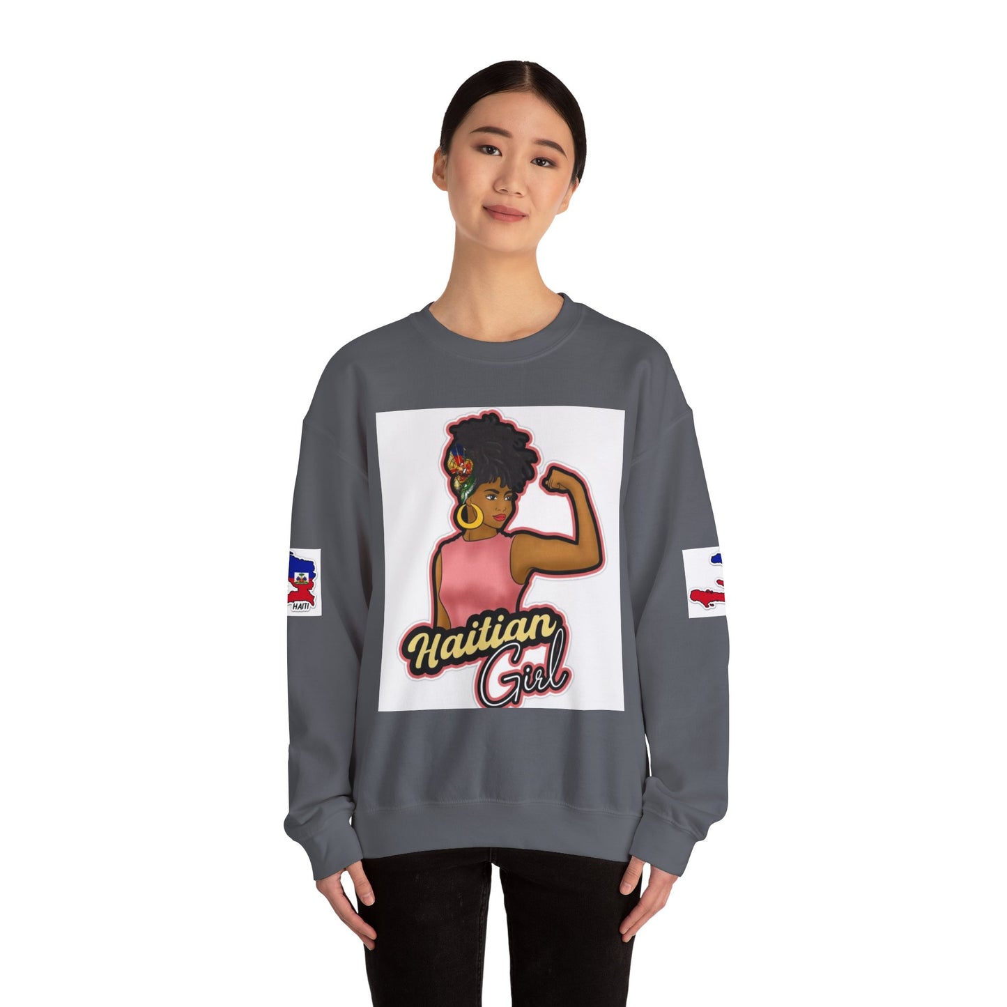 Haitian Girl Crewneck Sweatshirt - Embrace Culture