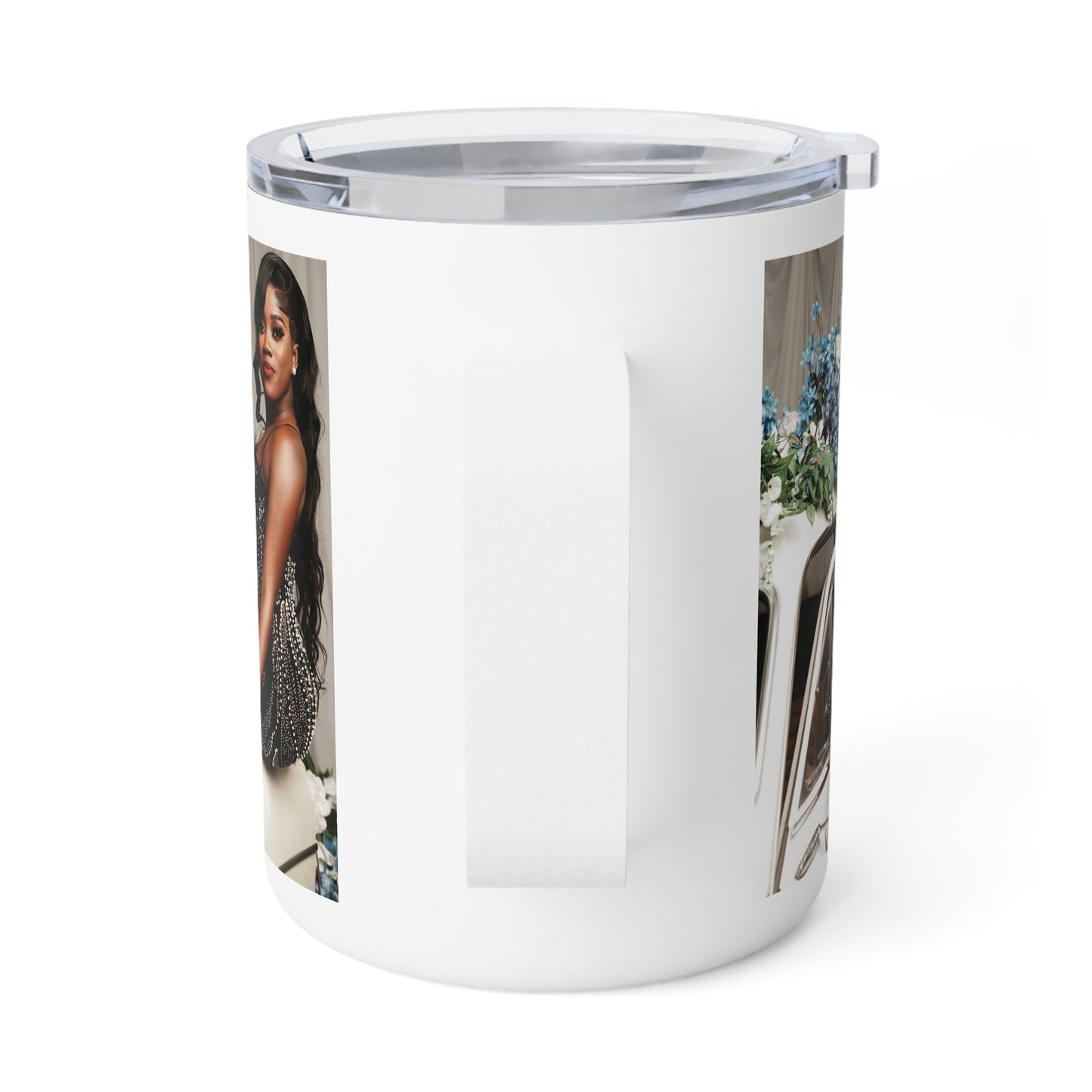 Elegant Insulated Coffee Mug - 10oz with Chic Photography Design, Email your images to sublimebycl@gmail.com Thank you!