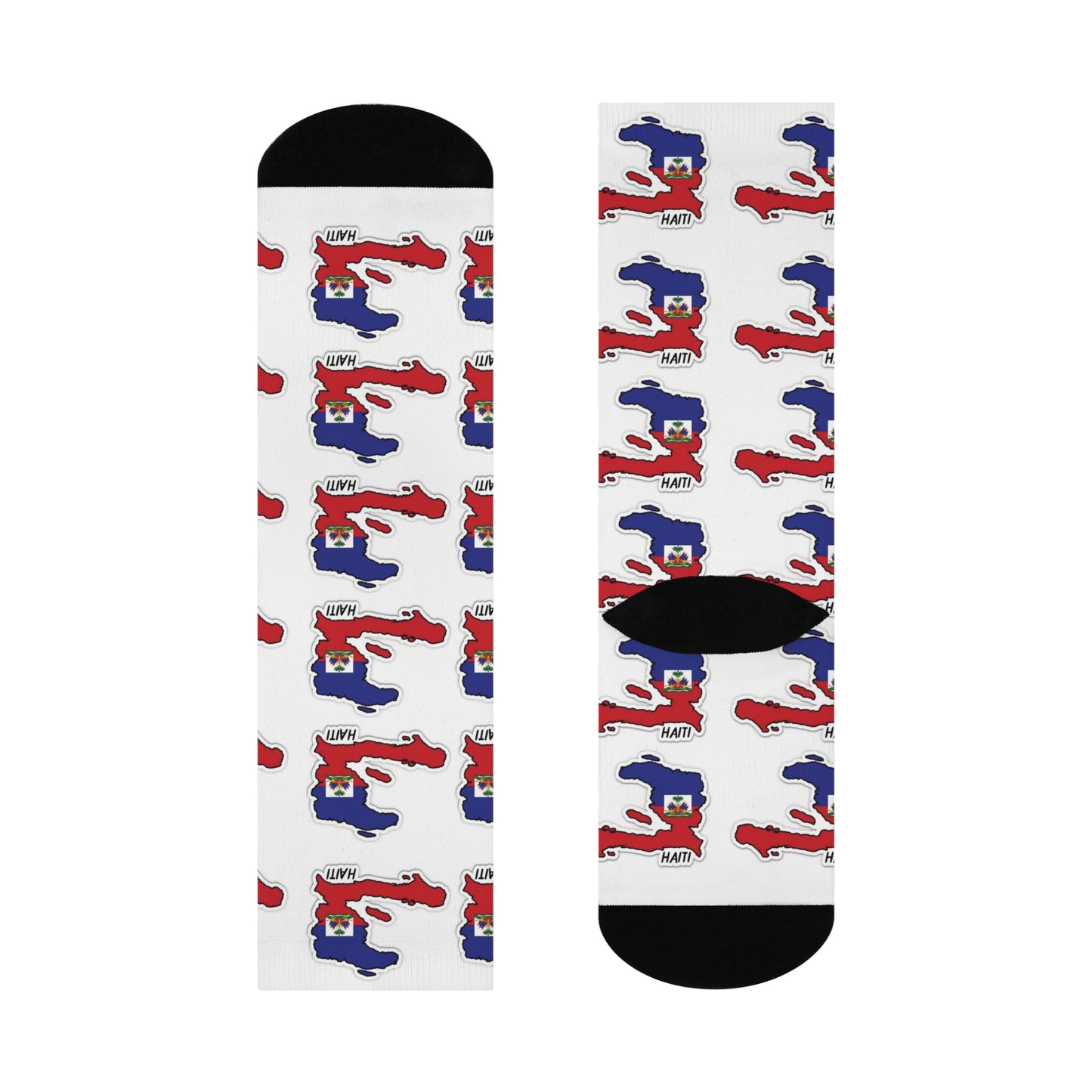 Haitian Flag ðŸ‡ðŸ‡¹Crew Socks