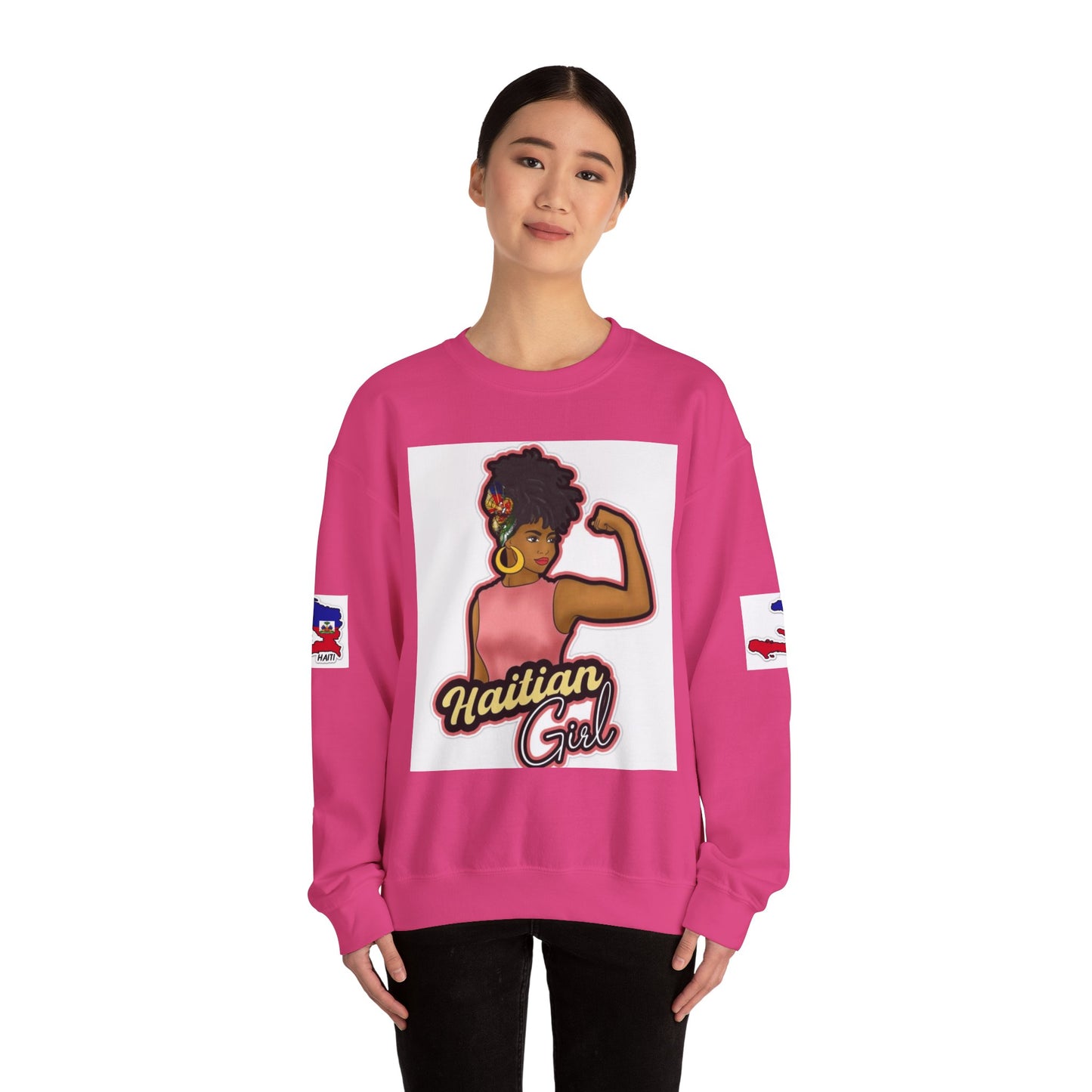 Haitian Girl Crewneck Sweatshirt - Embrace Culture