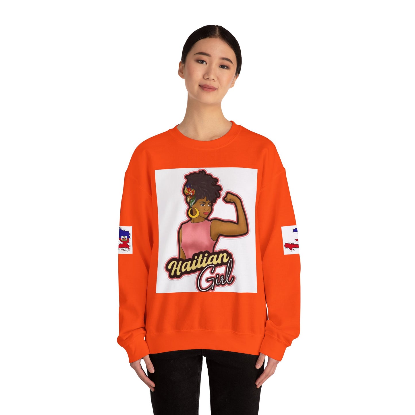Haitian Girl Crewneck Sweatshirt - Embrace Culture