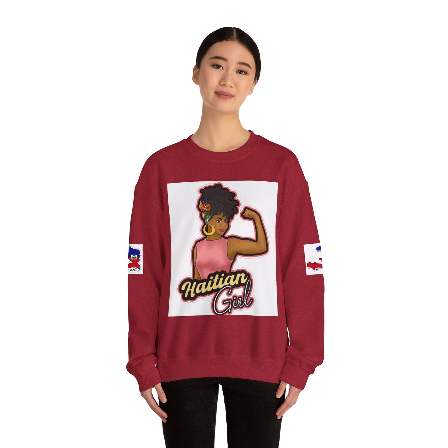 Haitian Girl Crewneck Sweatshirt - Embrace Culture