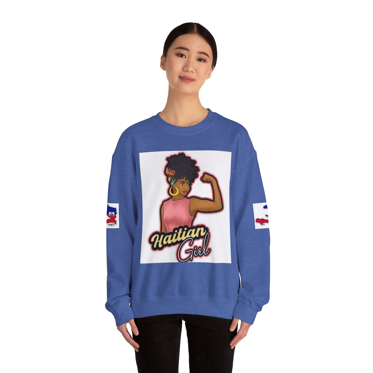 Haitian Girl Crewneck Sweatshirt - Embrace Culture