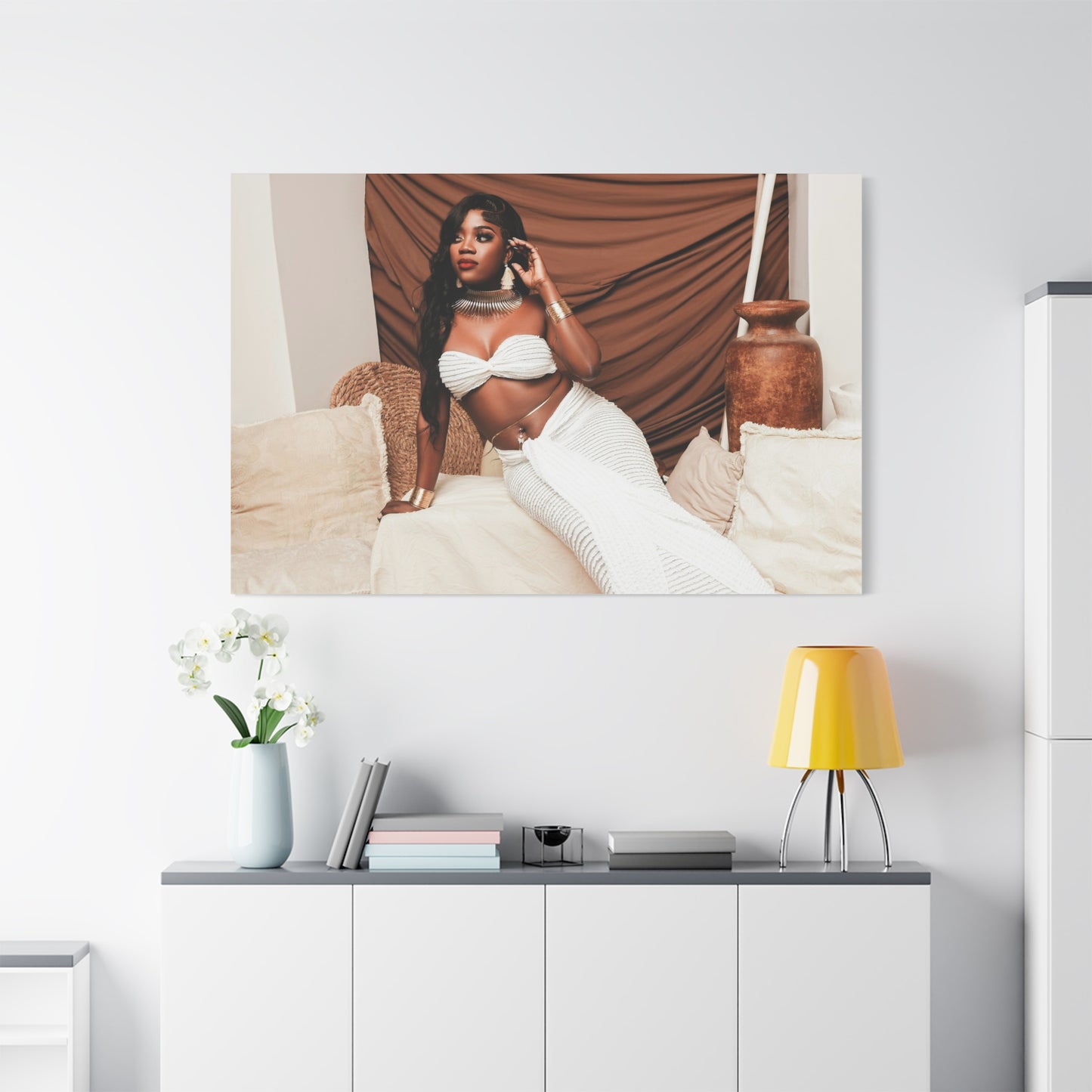 Matte Canvas Wall Art, Elegant Home Decor, Stylish Living Room Decoration, Art for Art Lovers, Unique Gift Idea, Modern Wall Aesthetic
