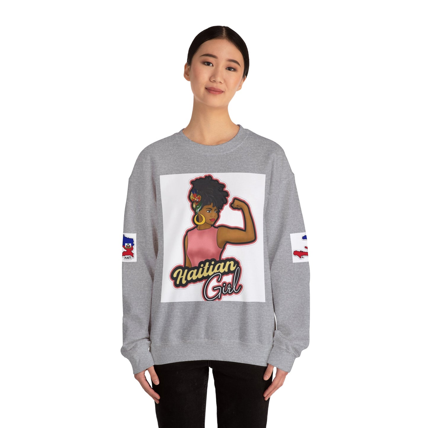 Haitian Girl Crewneck Sweatshirt - Embrace Culture