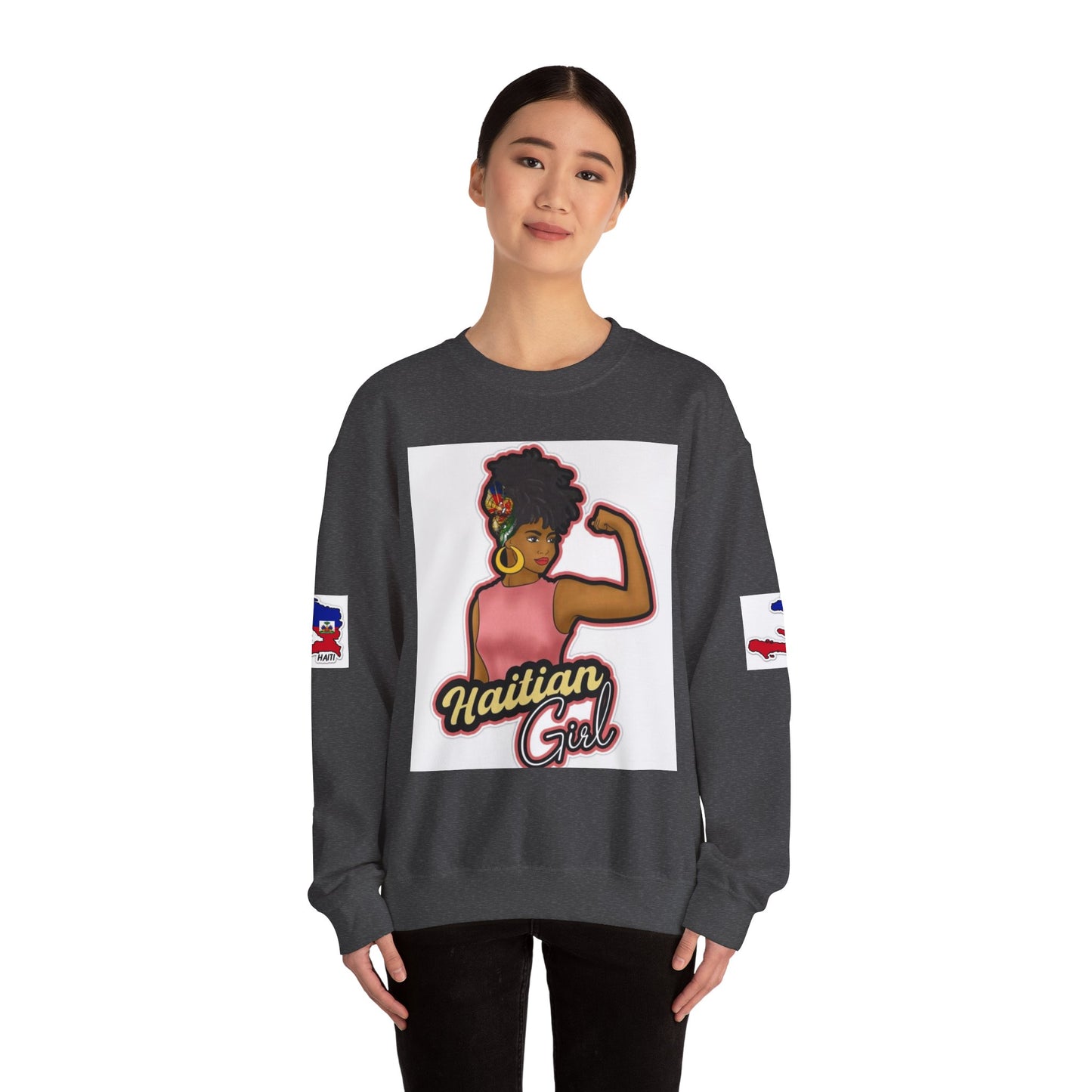 Haitian Girl Crewneck Sweatshirt - Embrace Culture