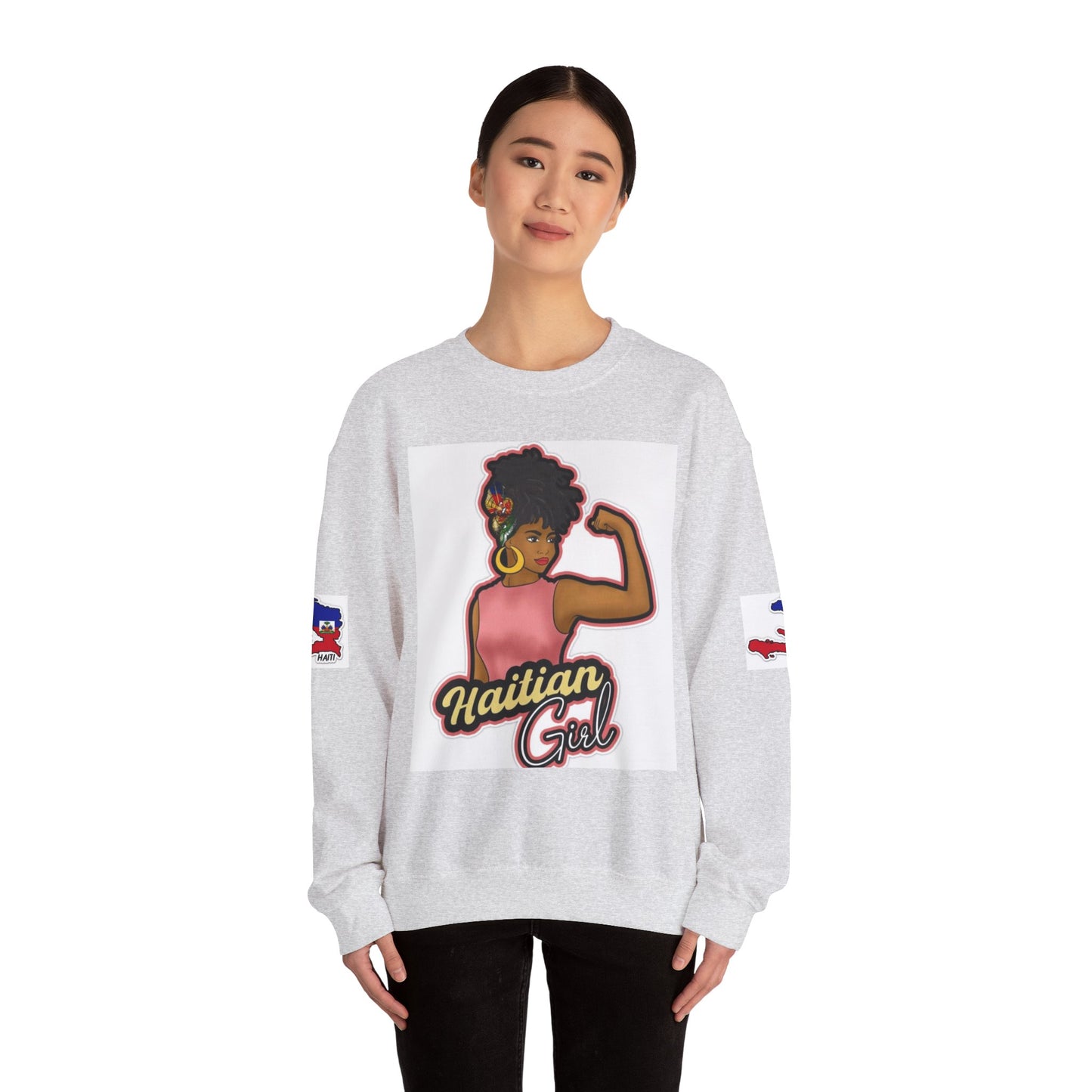 Haitian Girl Crewneck Sweatshirt - Embrace Culture